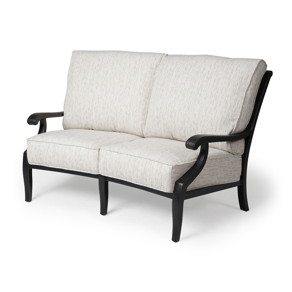 Mallin Turin Cushion Crescent Love Seat - TX-892
