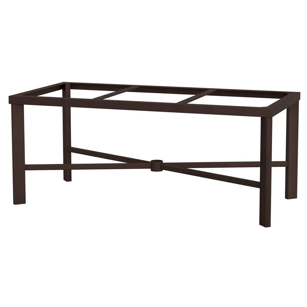 Modern Aluminum Large Rectangle Dining Table Base 