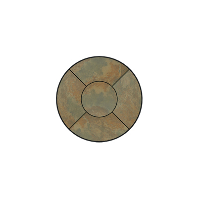 OW Lee Fresco Series 30 inch round Porcelain Tile Top - P-30
