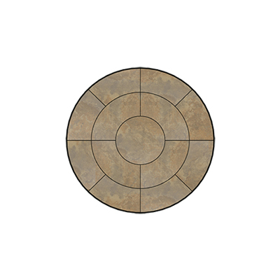 OW Lee Fresco Series 42 inch round Porcelain Tile Top - P-42