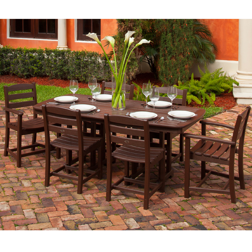 PolyWood La Casa Cafe 7 Piece Dining Set - PW-LACASA-SET3