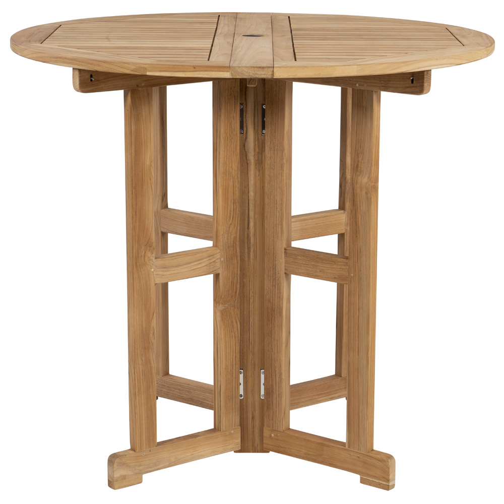 Royal Teak 45" Round Drop Leaf Bar Table - BTDL45