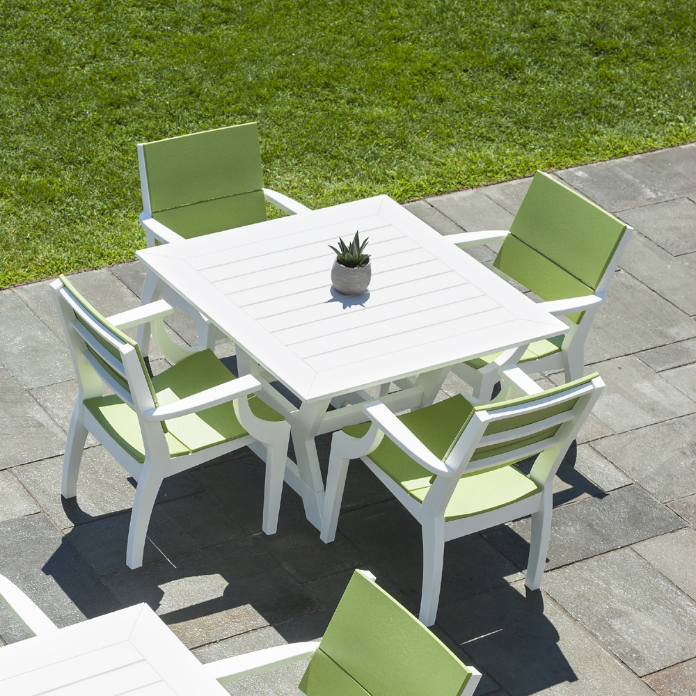 Seaside Casual SYM Square Dining Set - SC-SYM-SET6