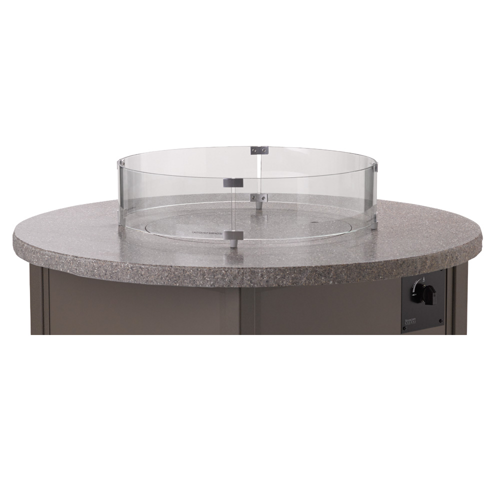 Telescope Casual Glass Surround for 48 Inch and 54 Inch Round Fire Tables - 4F00-GLS