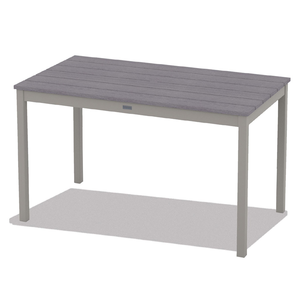 Telescope Casual 64" x 36" Rectangle Rustic Polymer Balcony Table - TM30R-6M00