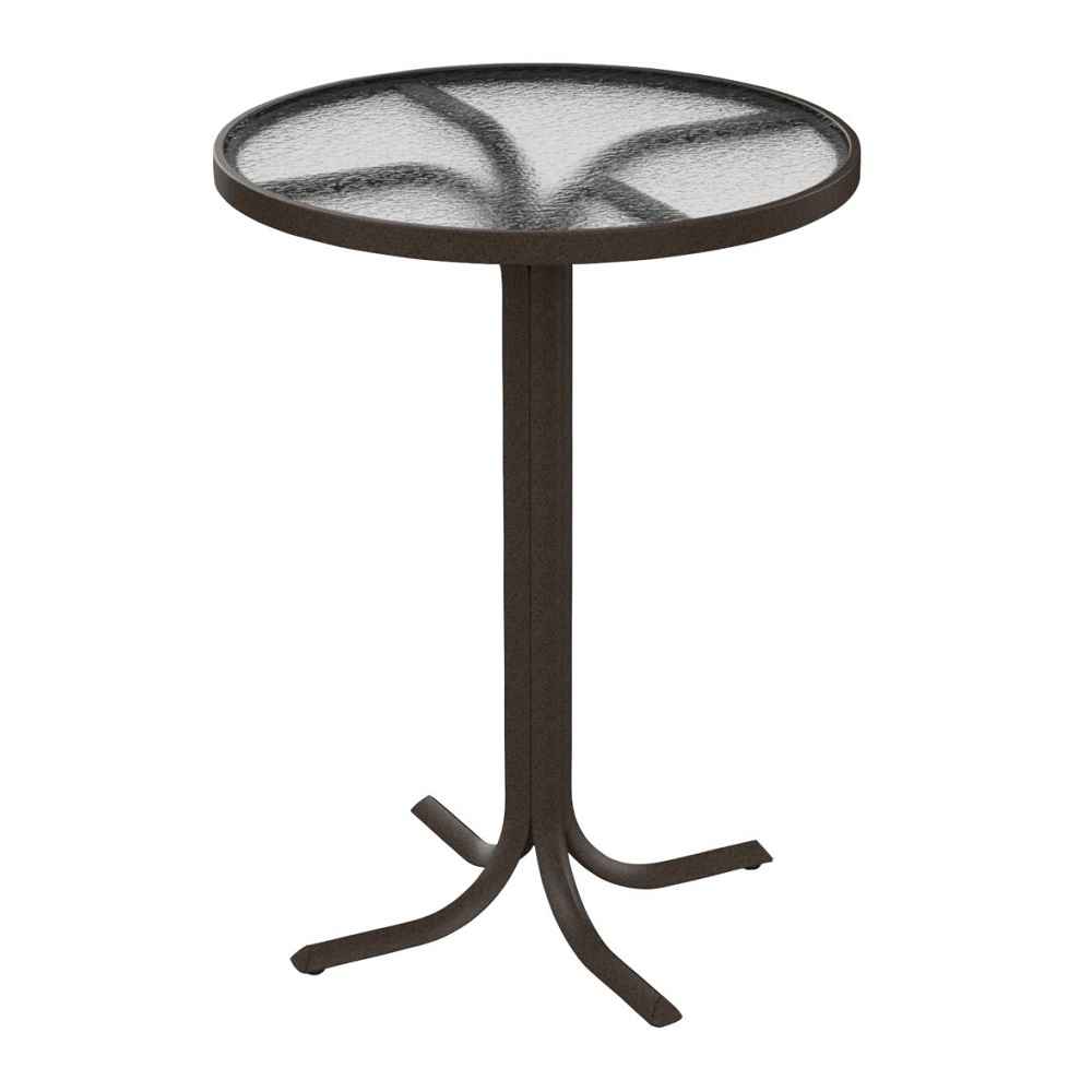 Tropitone Acrylic 30" Round Bar Table with Narrow Base - 1893A