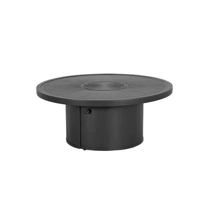 Tropitone Linea 42" Round Match Light Fire Pit Table - 18"H - 262042FPL-18