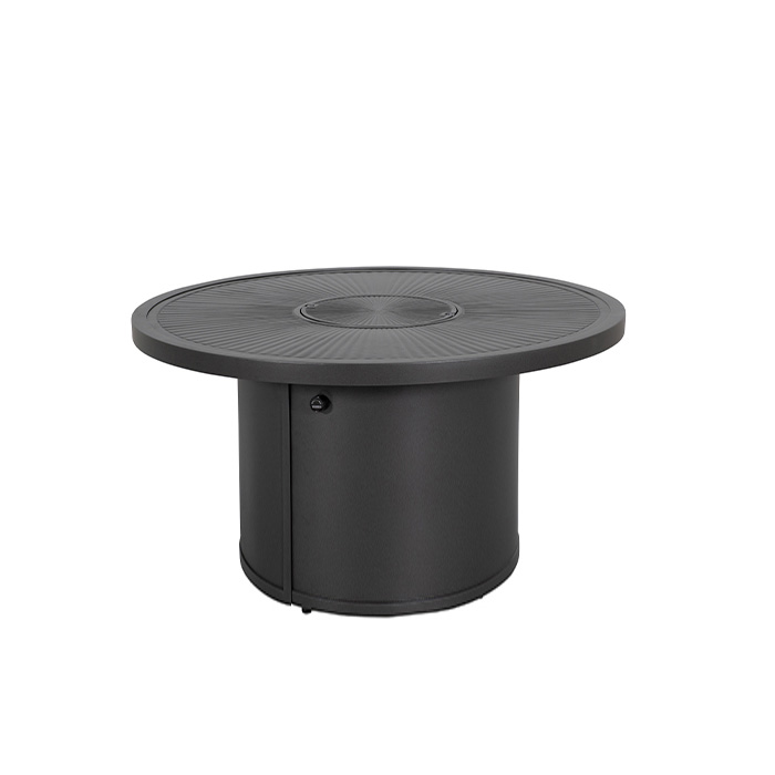 Tropitone Linea 42" Round Match Light Fire Pit Table - 24"H - 262042FPL-24
