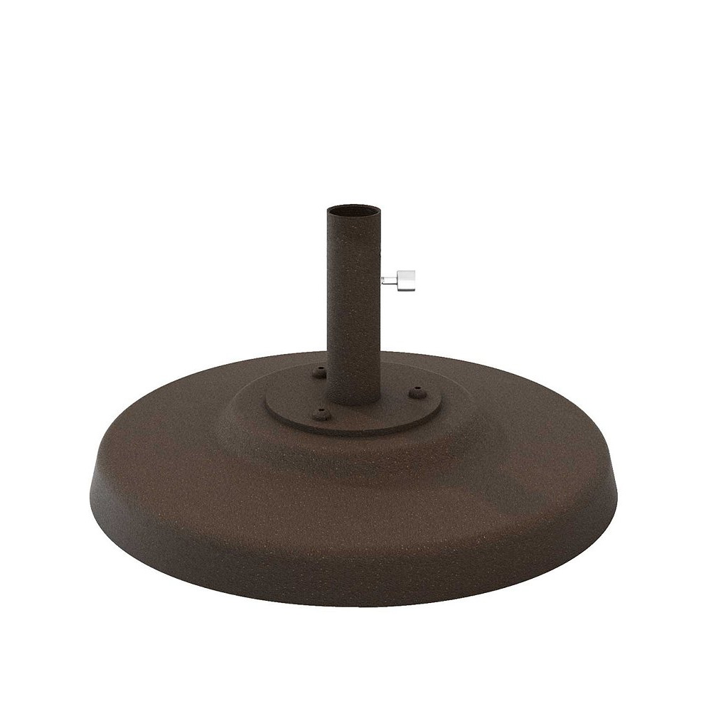 Tropitone Cement Filled 24" Aluminum Base for Under Table Use - 1.5" Pole - CFA24R15T