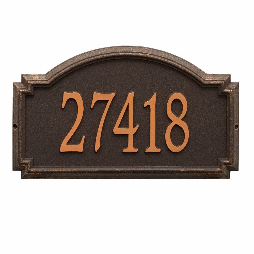 Whitehall Williamsburg Estate Wall Address Plaque - One Line