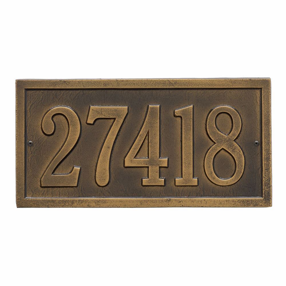 Whitehall Bismark Standard Wall Address Plaque - One Line
