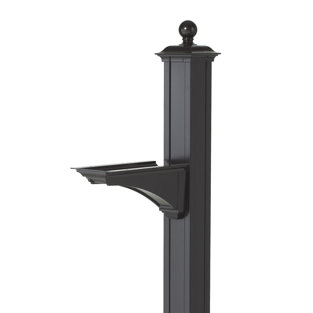 Whitehall Balmoral Mailbox Post & Bracket w/ Ball Finial