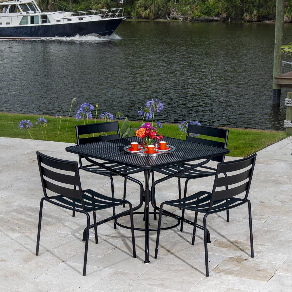 Woodard Cafe Series Metro Outdoor Dining Set - WD-CAFE-SET2