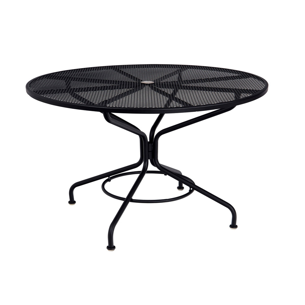 Woodard 48 Inch Round Contract Plus Bistro Umbrella Table - 280137