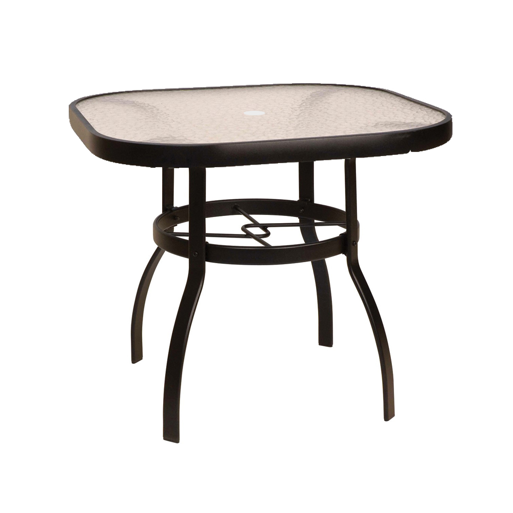 Woodard Deluxe 36 inch square Glass Top Dining Table - 826137W