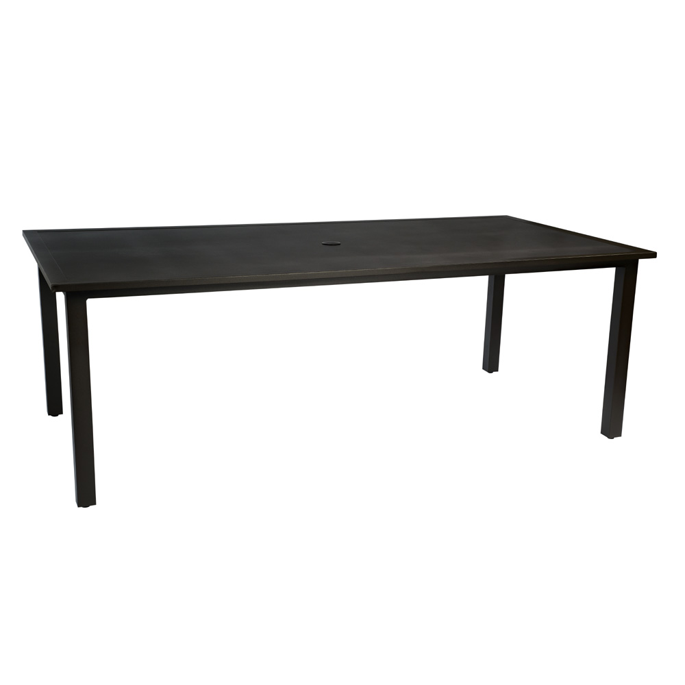 Woodard Elemental 42" x 84" Rectangular Umbrella Dining Table - 710884