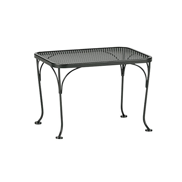 Woodard 18 inch by 24 inch Mesh Top Rectangle Side Table - 190040