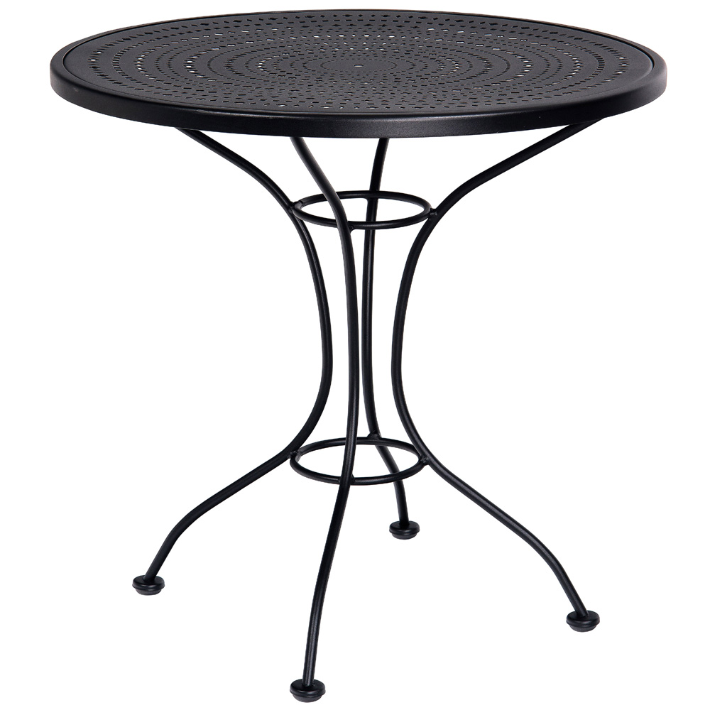 Woodard 30 Inch Pattern Metal Round Bistro Table - 380032