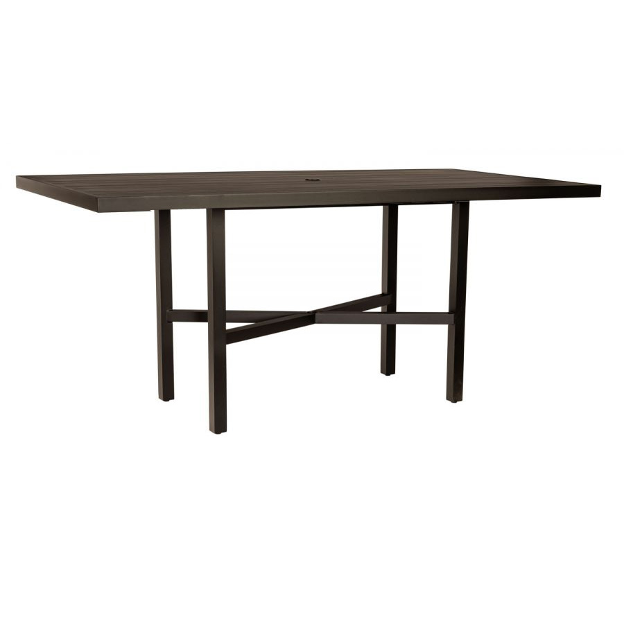 Woodard Tri-Slat 84" x 42" Rectangular Counter Height Table - 4V5600-02684