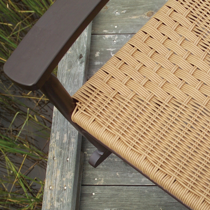 Low Country Vinyl Wicker Porch Swing - 77019