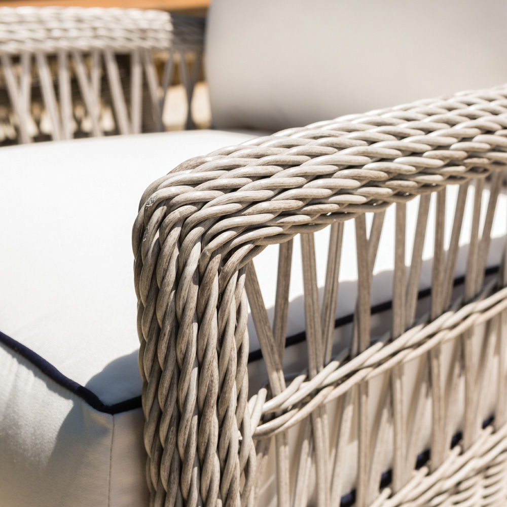 Mackinac Vinyl Wicker Patio Lounge Set - LF-MACKINAC-SET5