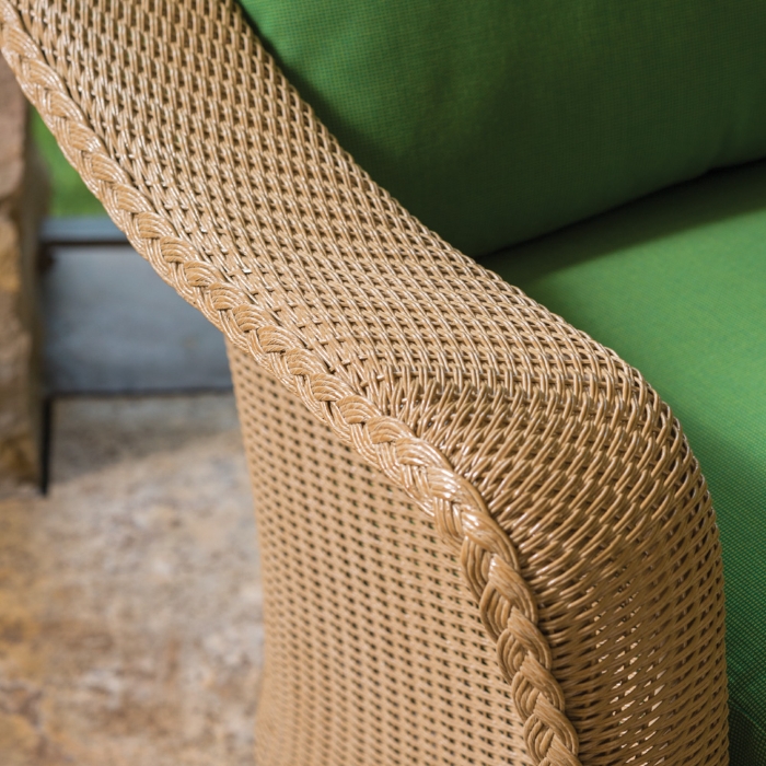 Reflections Wicker Sofa and Rocker Set with Teak Tables - LF-REFLECTIONS-SET12