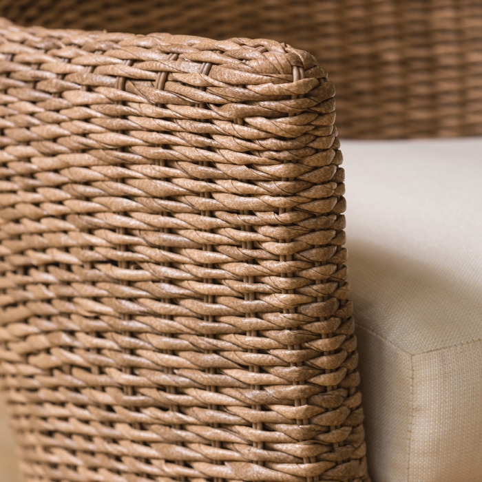 Tobago Hyacinth Woven Vinyl Wicker Dining Chair - 264001