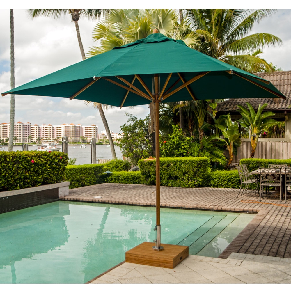 Bambrella Levante 11 Foot Square Umbrella - 34m-SQ-L