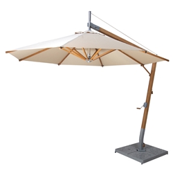 Sirocco Sidewind 10 Round Cantilever Bamboo Umbrella