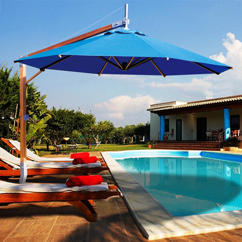 Sirocco Sidewind 10' Round Cantilever Umbrella - 30m-R-SW-S