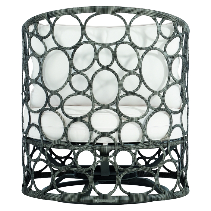 Bali Outdoor Swivel Chair back