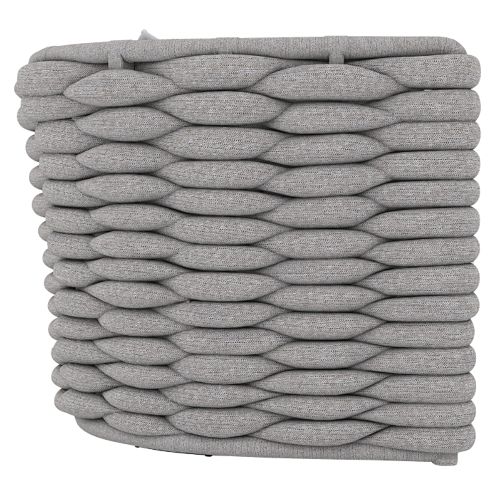 Wailea Nordic Gray Outdoor Swivel Chair side