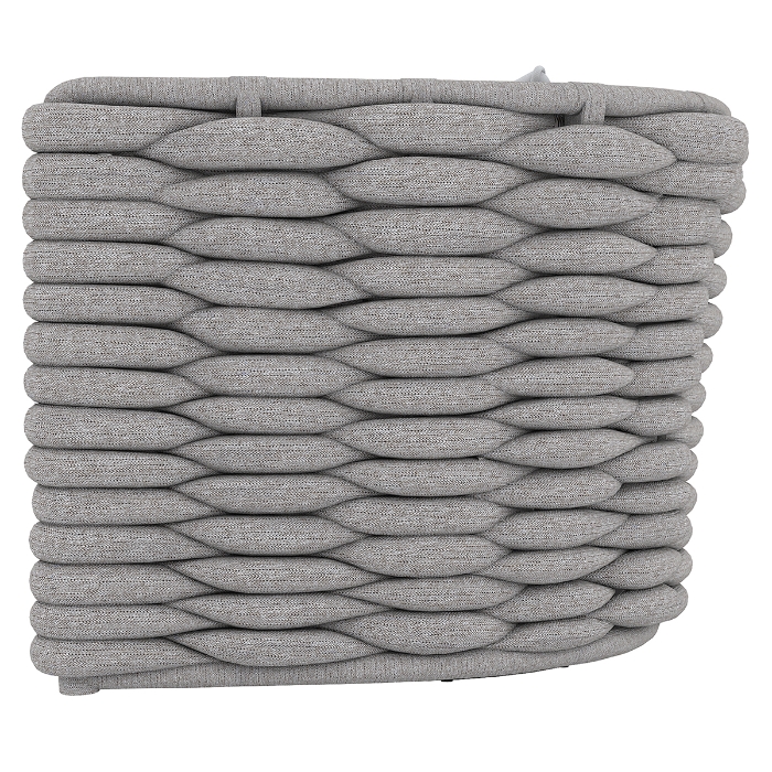 Wailea Nordic Gray Outdoor Swivel Chair side