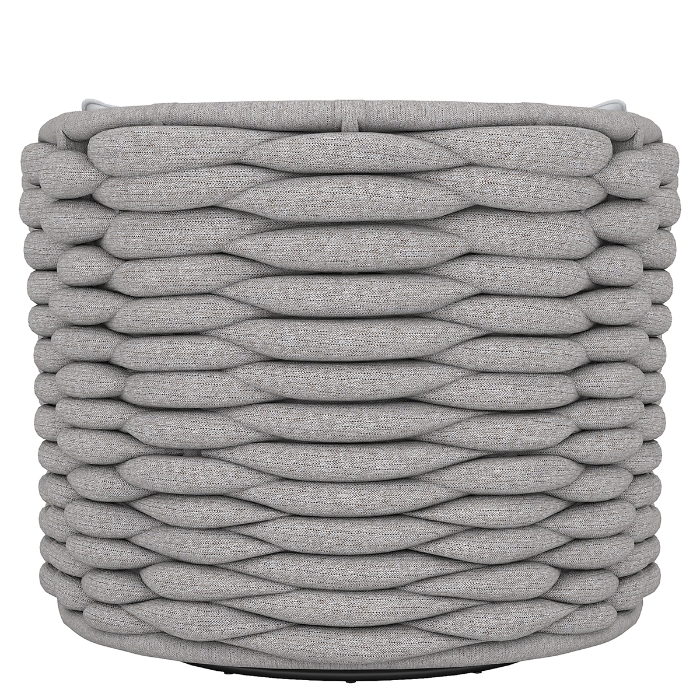Wailea Nordic Gray Outdoor Swivel Chair back