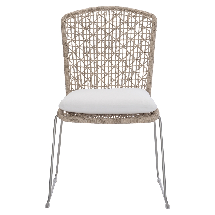 Carmel Dining Side Chair with Seat Pad front