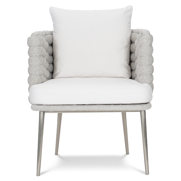 Santa Cruz Arm Chair in Nordic Grey front