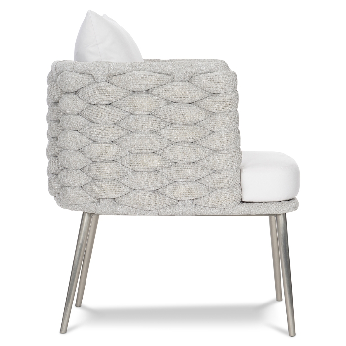 Santa Cruz Arm Chair in Nordic Grey side