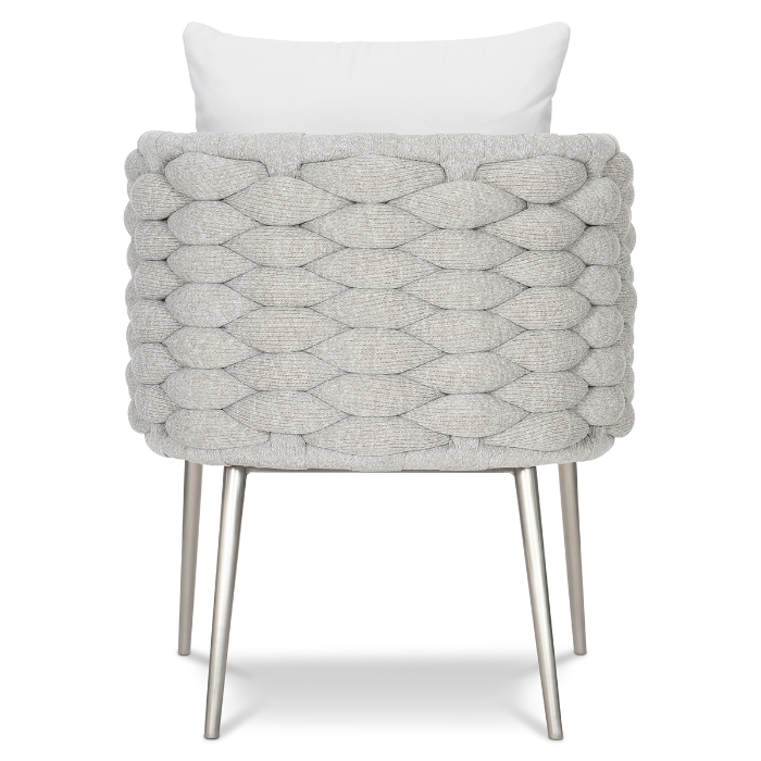 Santa Cruz Arm Chair in Nordic Grey back