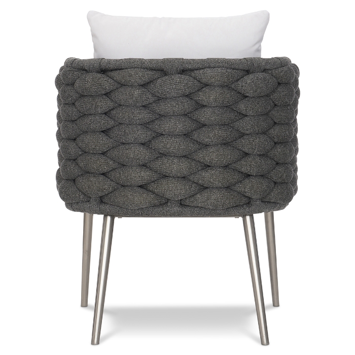 Santa Cruz Arm Chair in Cadet Grey back