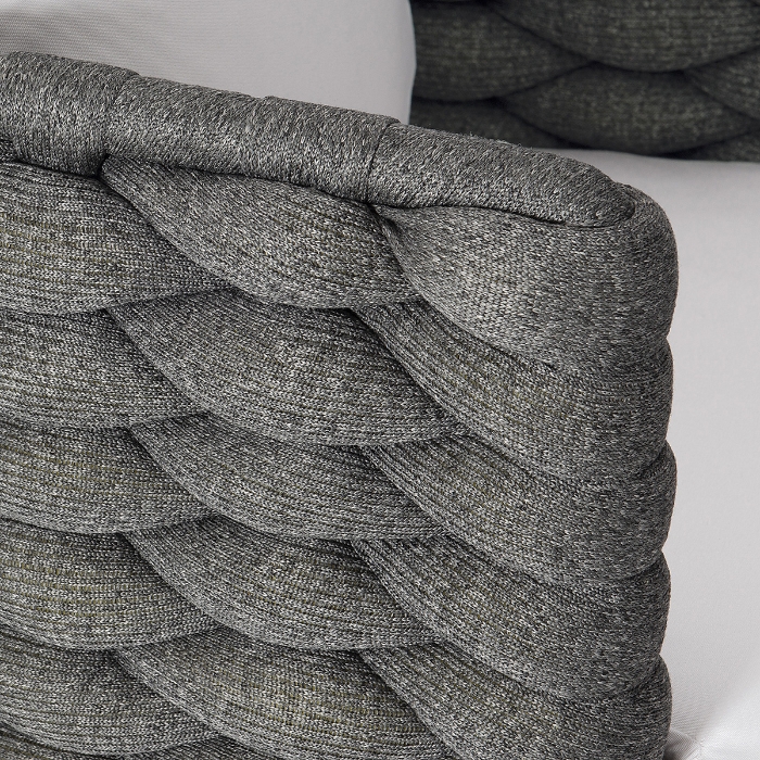 Santa Cruz Arm Chair in Cadet Grey arm detail