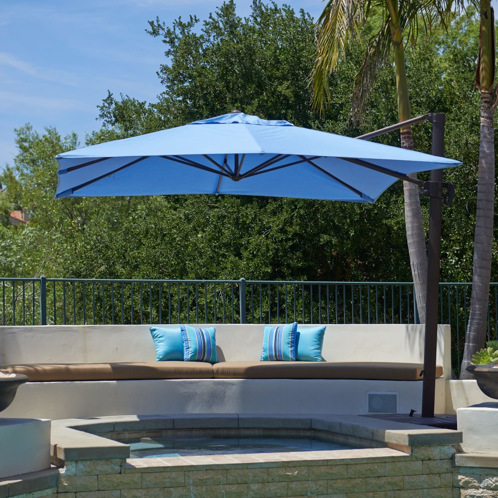 Cali Series 10' Square Cantilever Patio Umbrella | California Umbrella ...