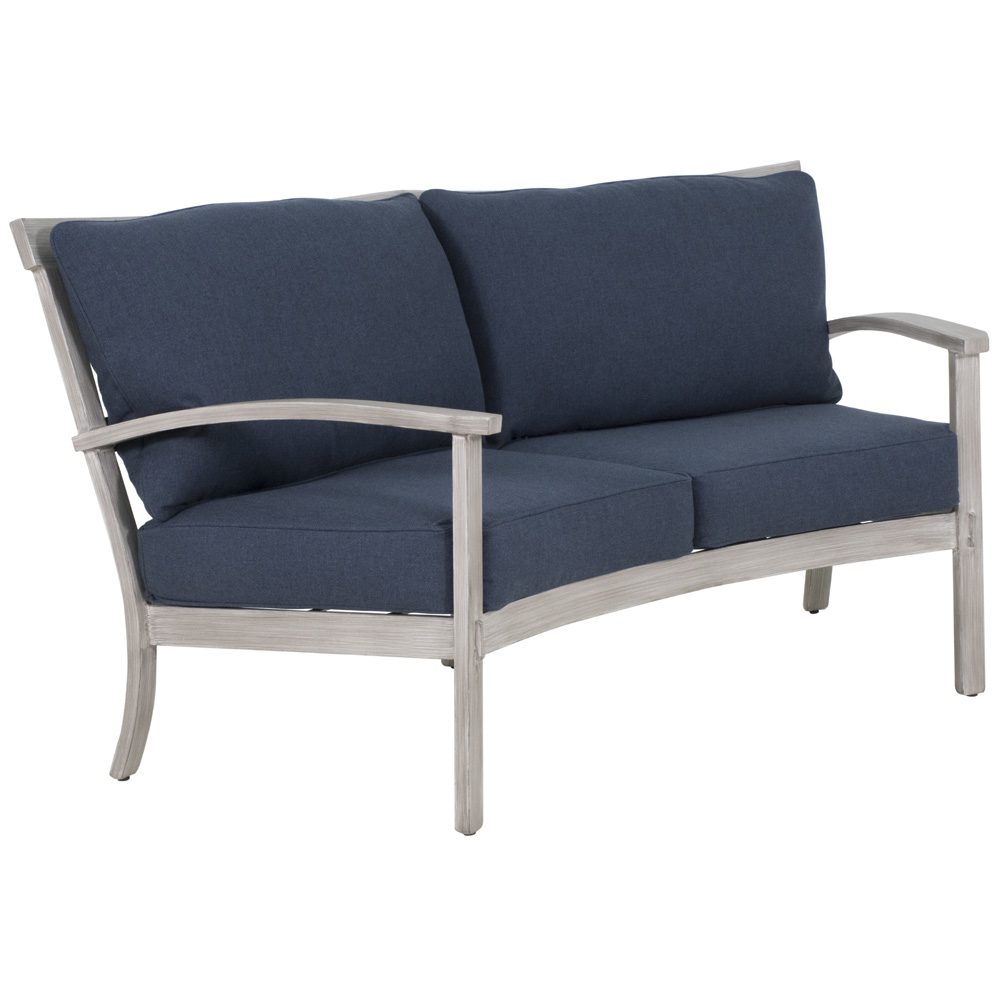Castelle Biltmore Antler Hill Cushion Crescent Loveseat - 0A41T