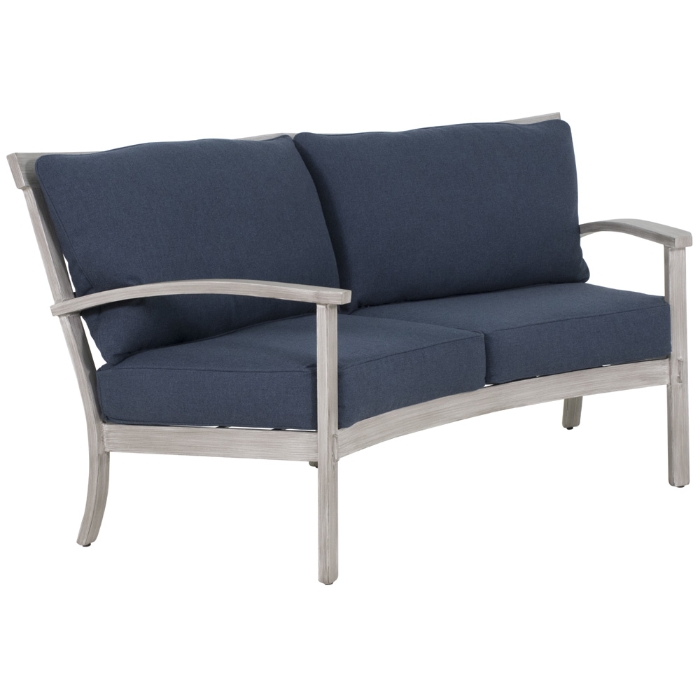 Castelle Biltmore Antler Hill Cushion Crescent Loveseat - 0A41T