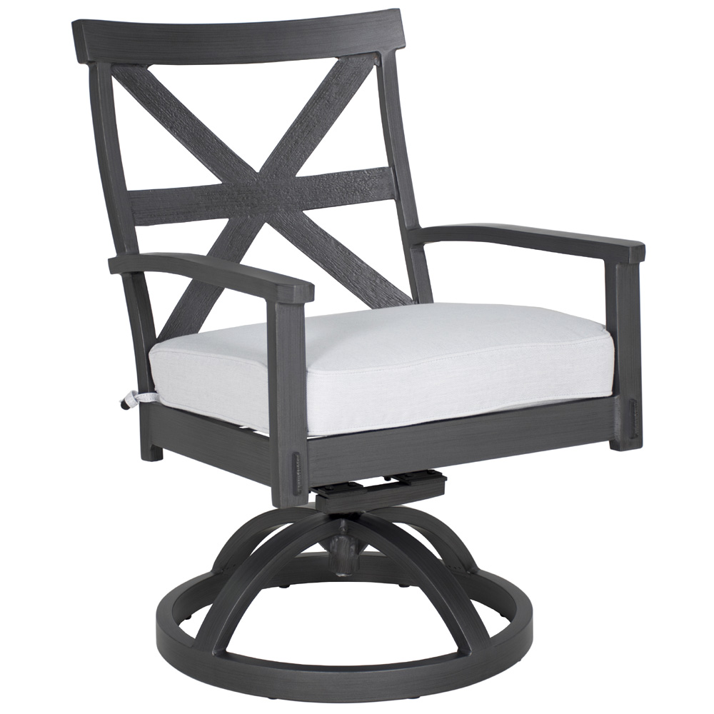 Castelle Biltmore Antler Hill Formal Arm Dining Swivel Rocker - 0A48T