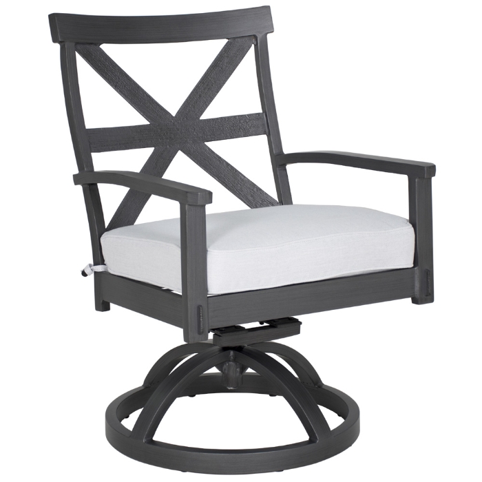 Castelle Biltmore Antler Hill Formal Arm Dining Swivel Rocker - 0A48T