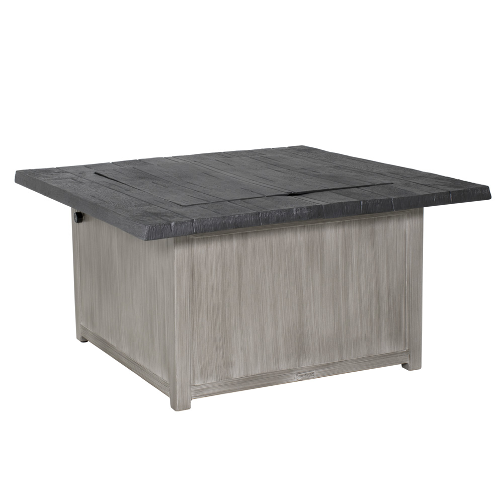 Castelle Biltmore Antler Hill 44" Square Coffee Table with Firepit - A0SF44WL