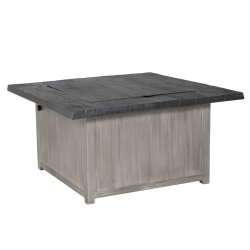 Castelle Biltmore Antler Hill 44" Square Coffee Table with Firepit - A0SF44WL