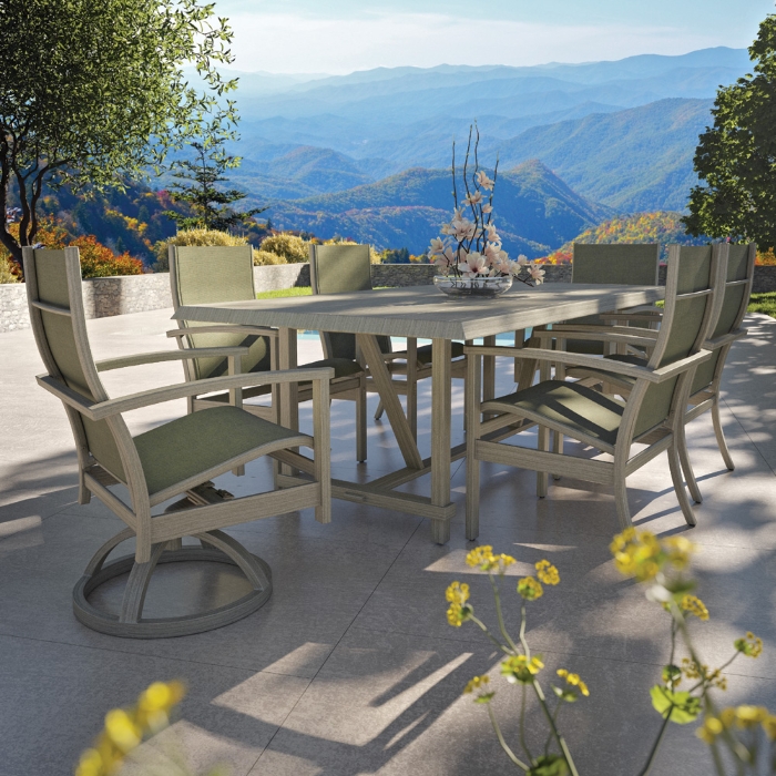Castelle aluminum dining table