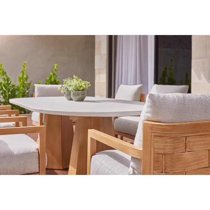 Biscayne Patio Dining Set for 6 frame detail