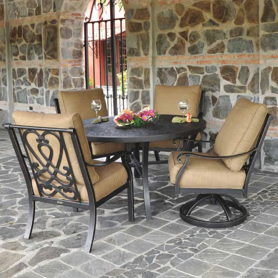 Classical aluminum dining table
